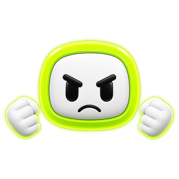WEN mascot angry