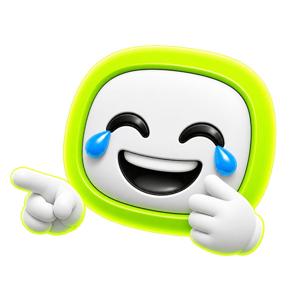 WEN mascot laughing