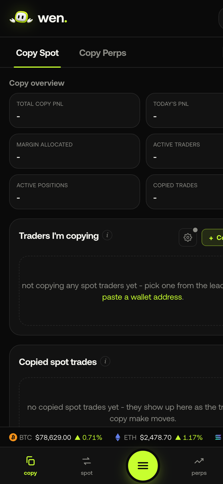 wen copy trading leaderboard ranked by on-chain performance